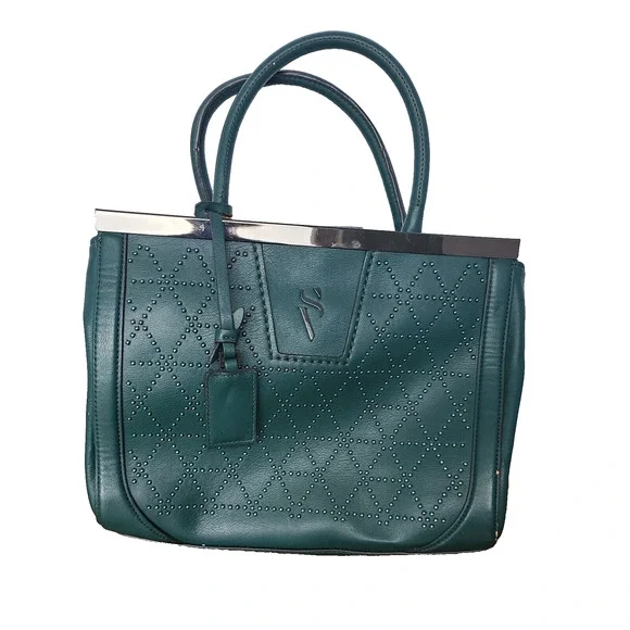 Vera Wang Simply Vera Purse Deep Teal Blue Kohls HSV64ST06 GUC Some wear